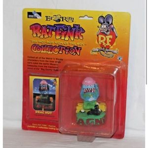 Vintage RAT FINK Drag Nut Figure by Ed "BIG DADDY" Roth Shadowbox Toys 1999